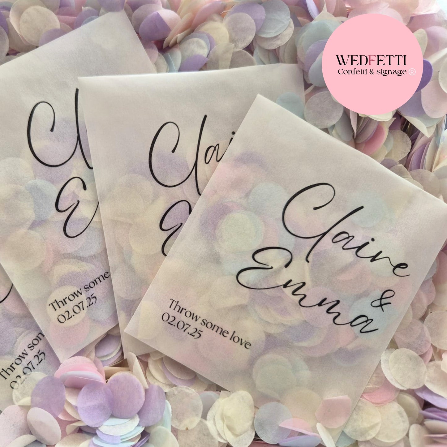 Biodegradable Confetti packets