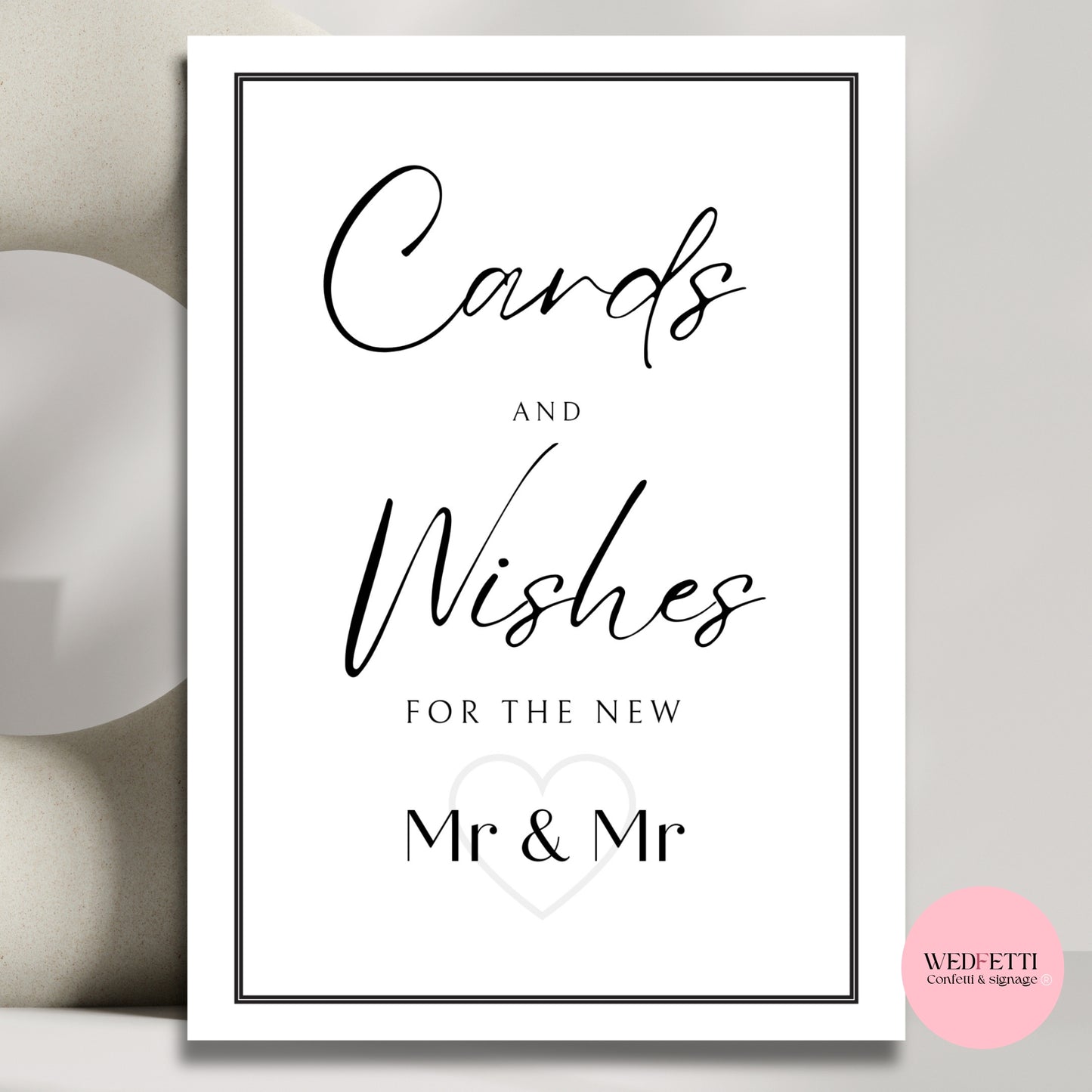 White stone collection - Cards & Wishes (Mr & Mr)