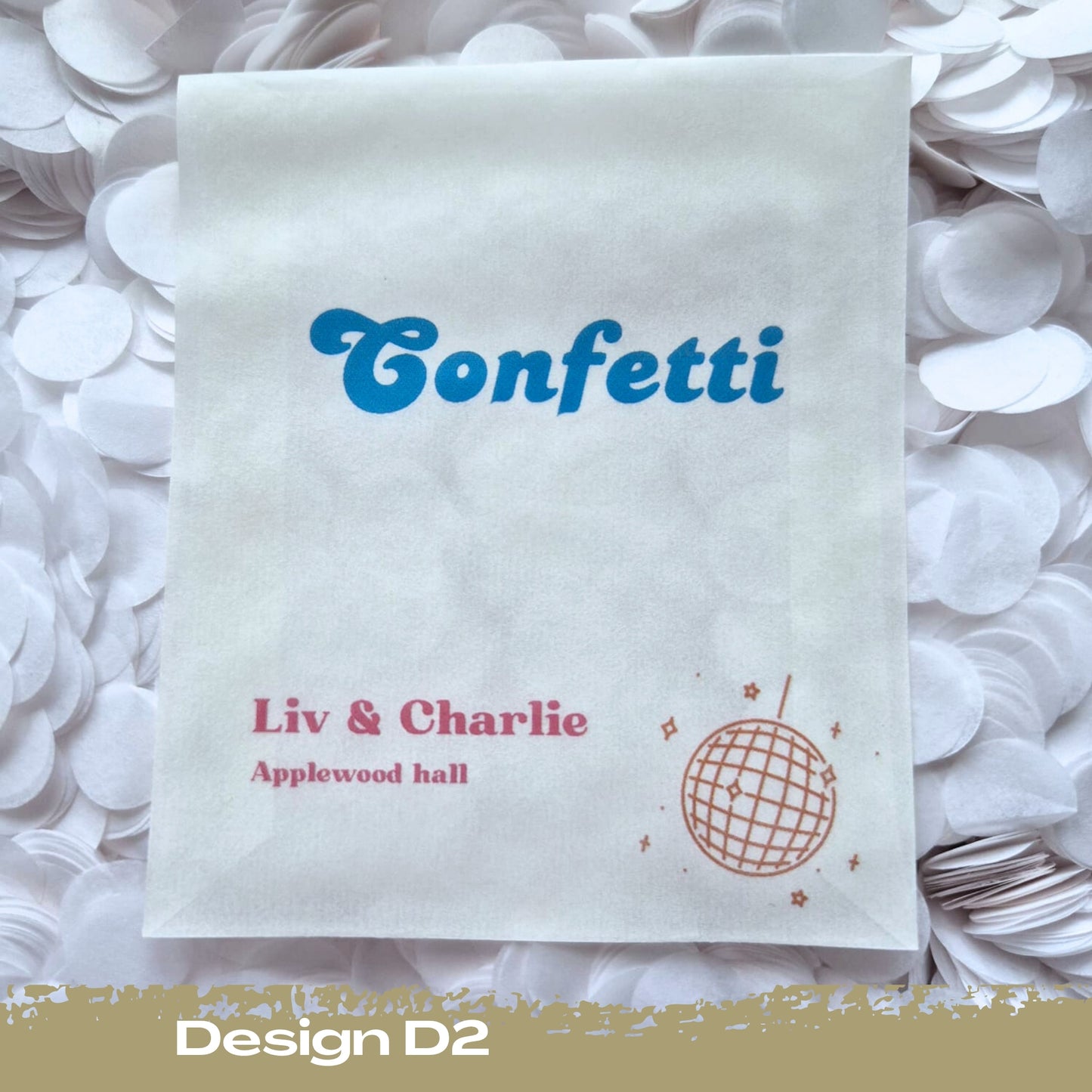 Confetti Packets Biodegradable - D2
