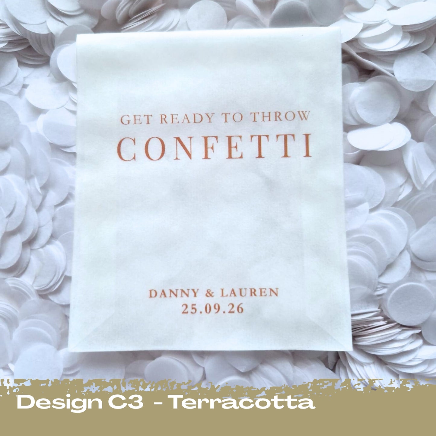 Confetti Packets Biodegradable - C3 Terracotta