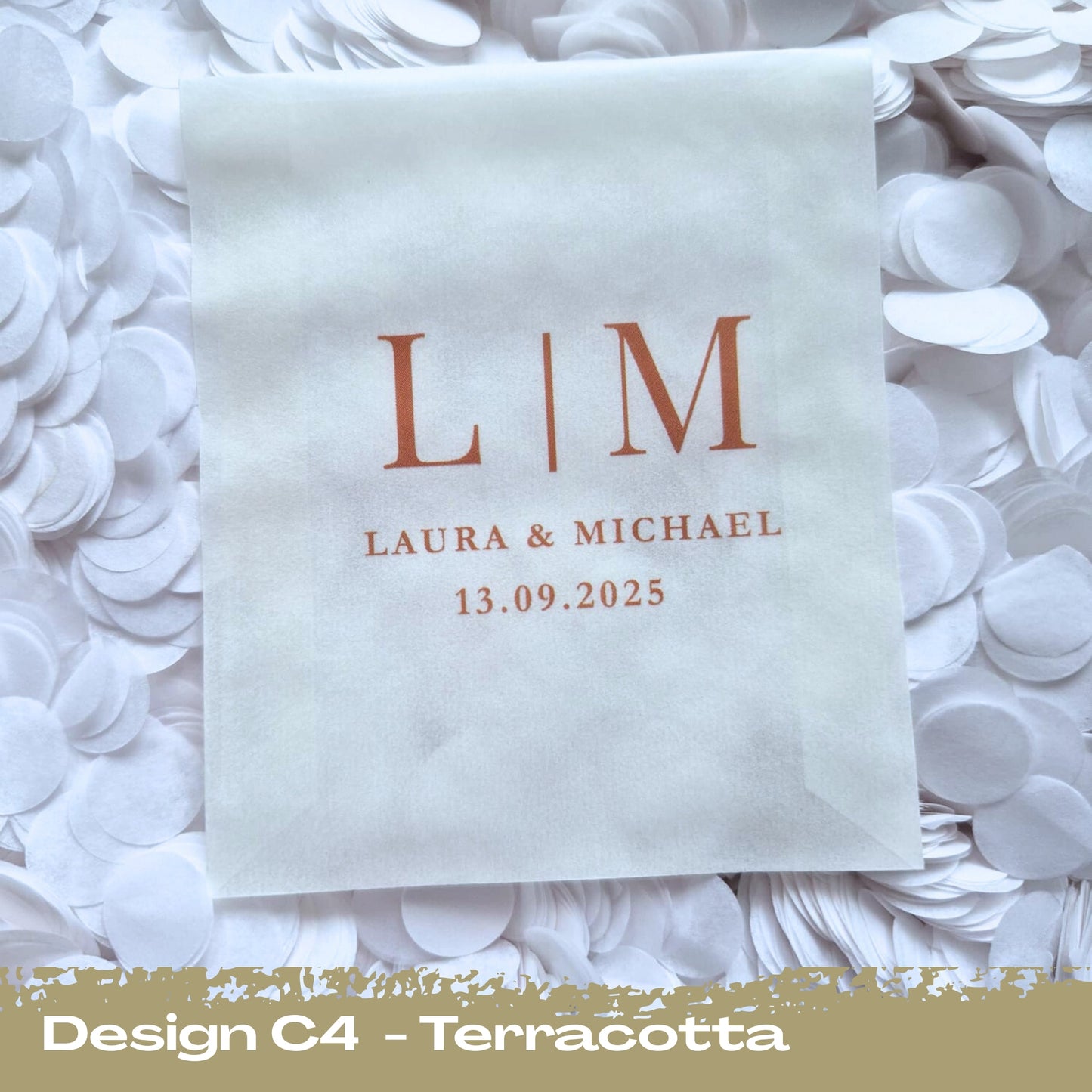 Confetti Packets Biodegradable - C4 Terracotta