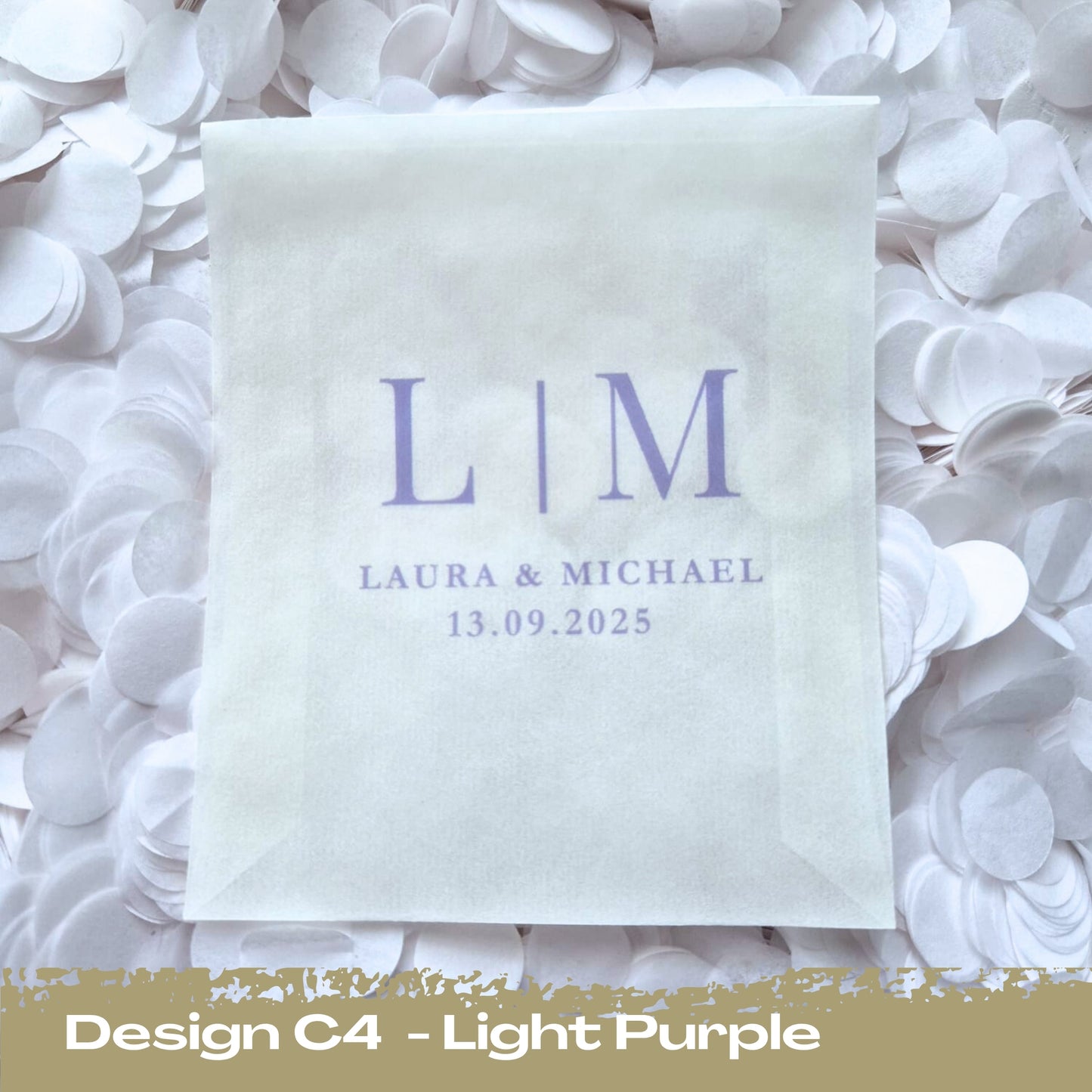 Confetti Packets Biodegradable - C4 Light Purple