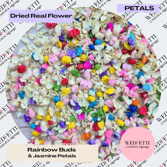 Rainbow Buds & Jasmine petals Confetti mix