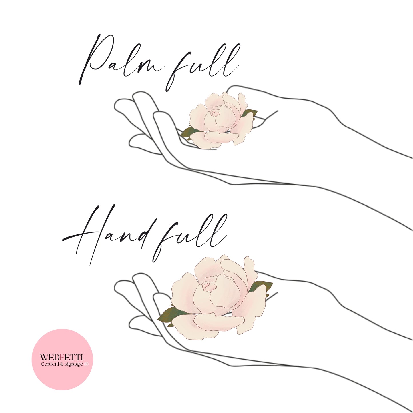 Pastel rose petal premium mix