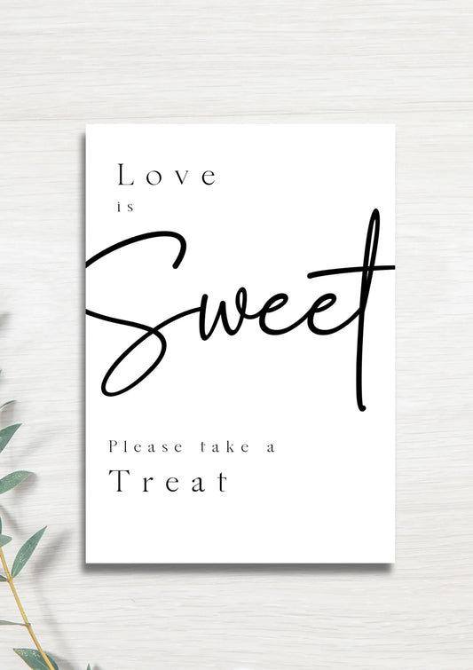 Love is sweet, sweet table WedFetti
