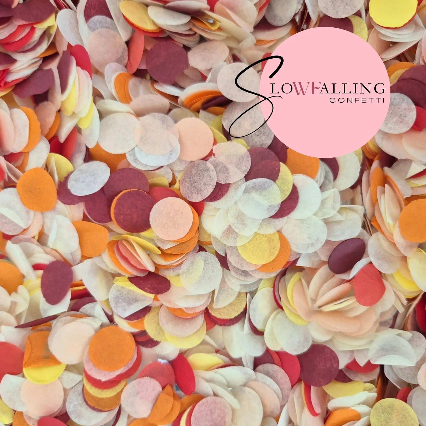 Slow falling paper Confetti - Deep Sunset WedFetti