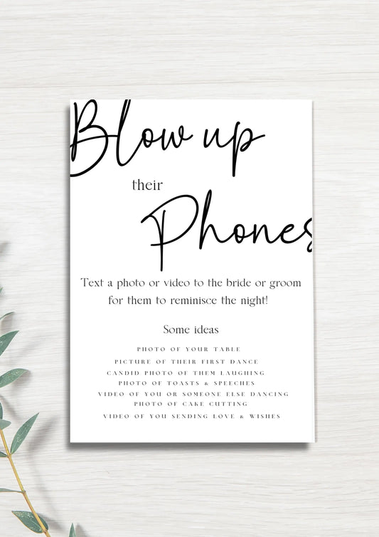 Guest to couple photo instructions WedFetti