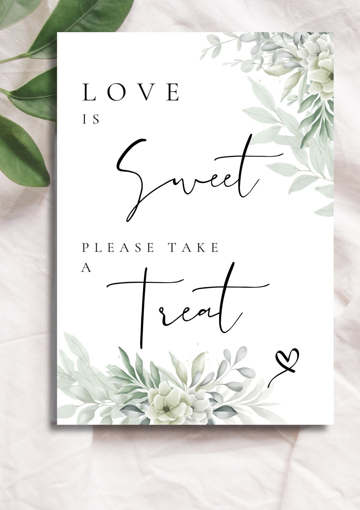 Sweet table sign