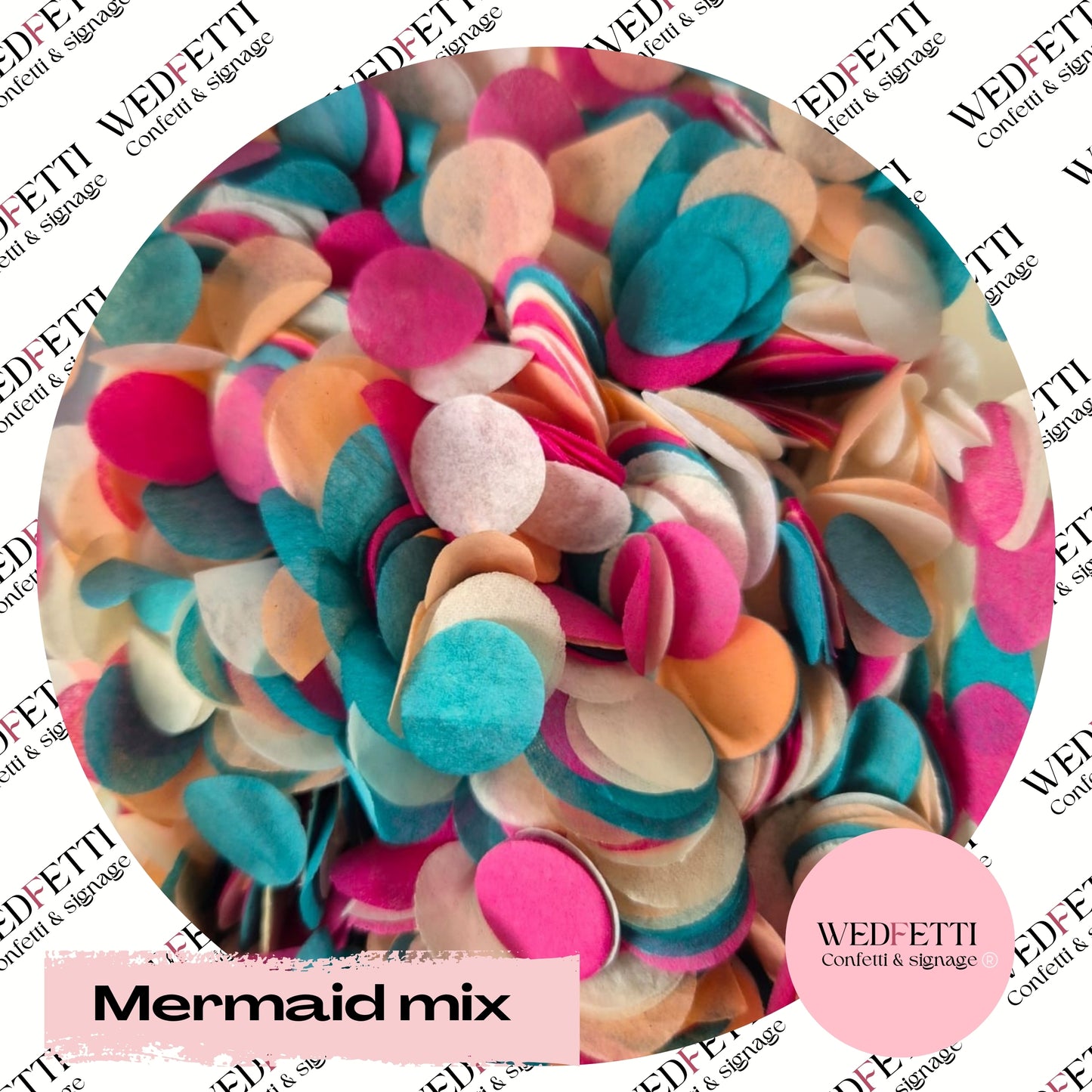 Slow falling paper Confetti - Mermaid mix