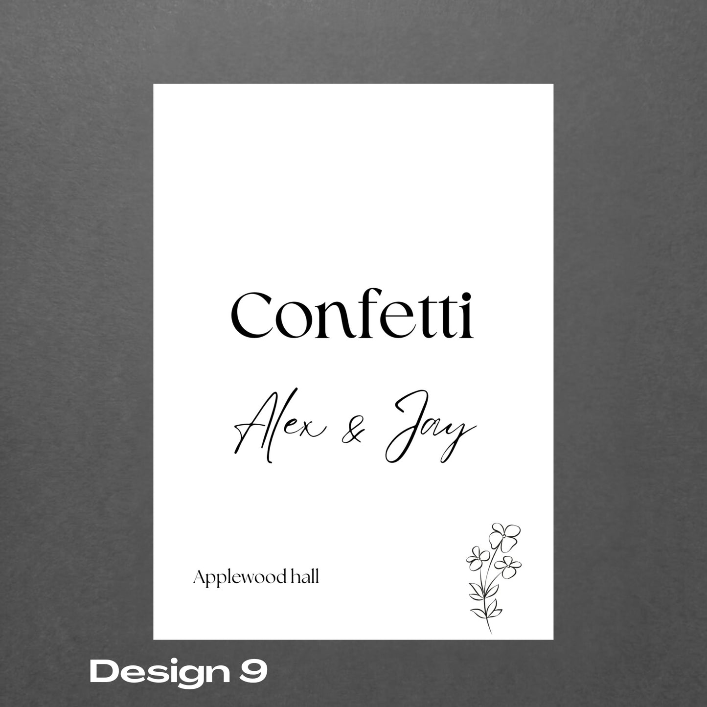 Personalized Biodegradable Confetti packets