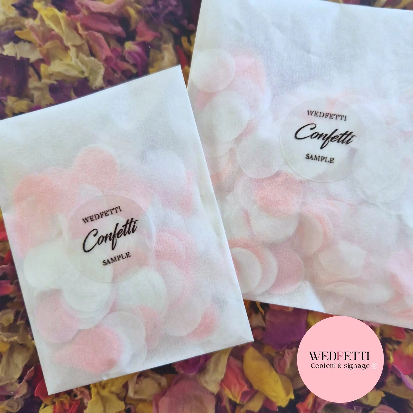 Biodegradable Confetti packets WedFetti