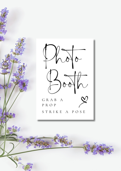 Lucia Black design wedding sign collection - WedFetti Confetti & Signage 