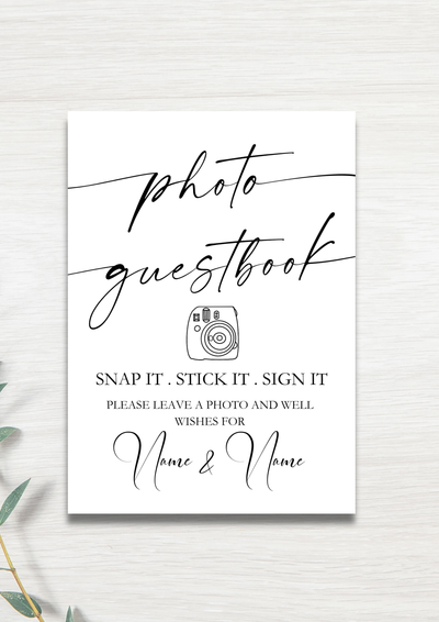 Photo Guestbook Signs - WedFetti Confetti & Signage 