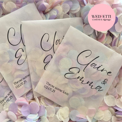 Biodegradable Confetti packets