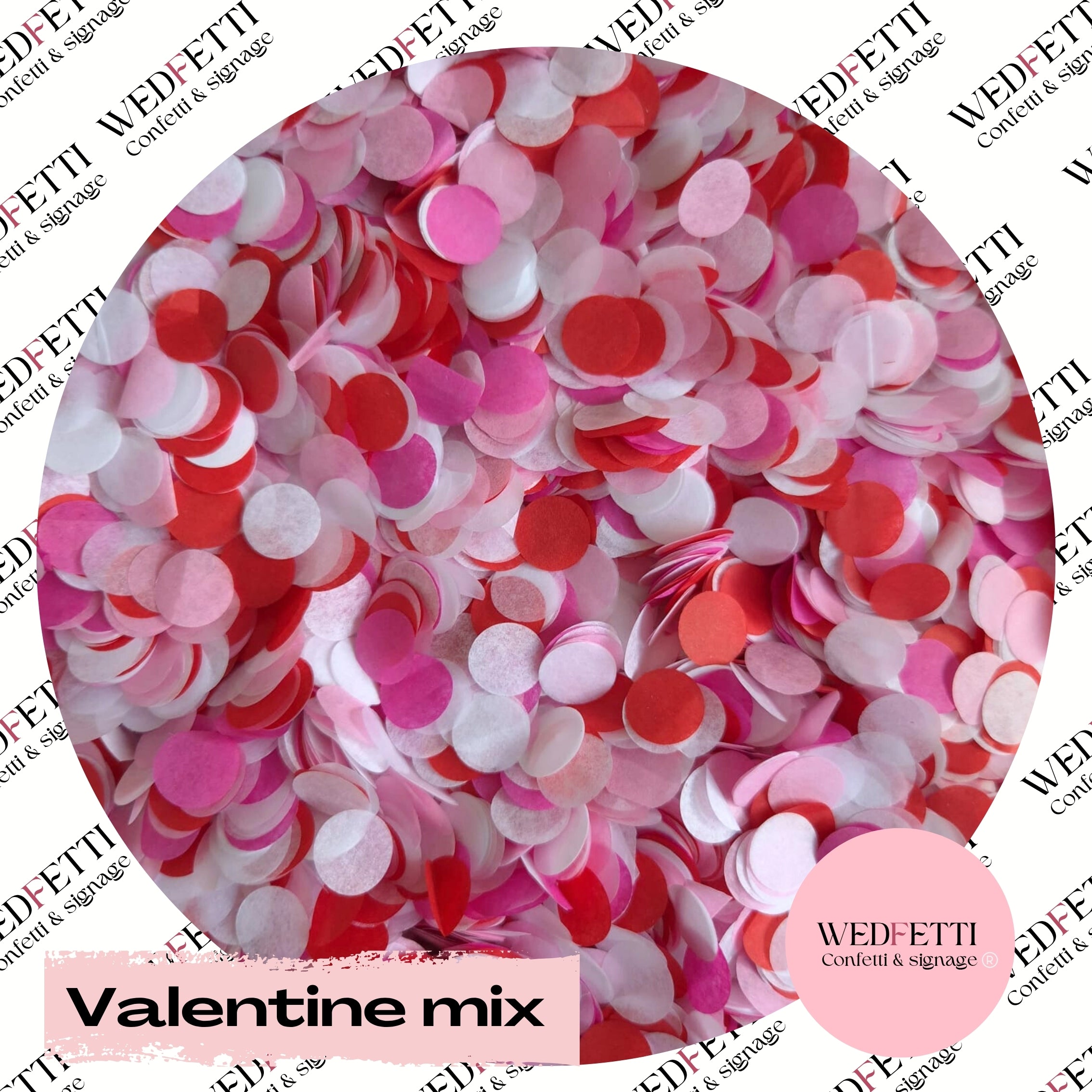 Slow falling paper Confetti- Valentine mix – WedFetti Confetti & Signage