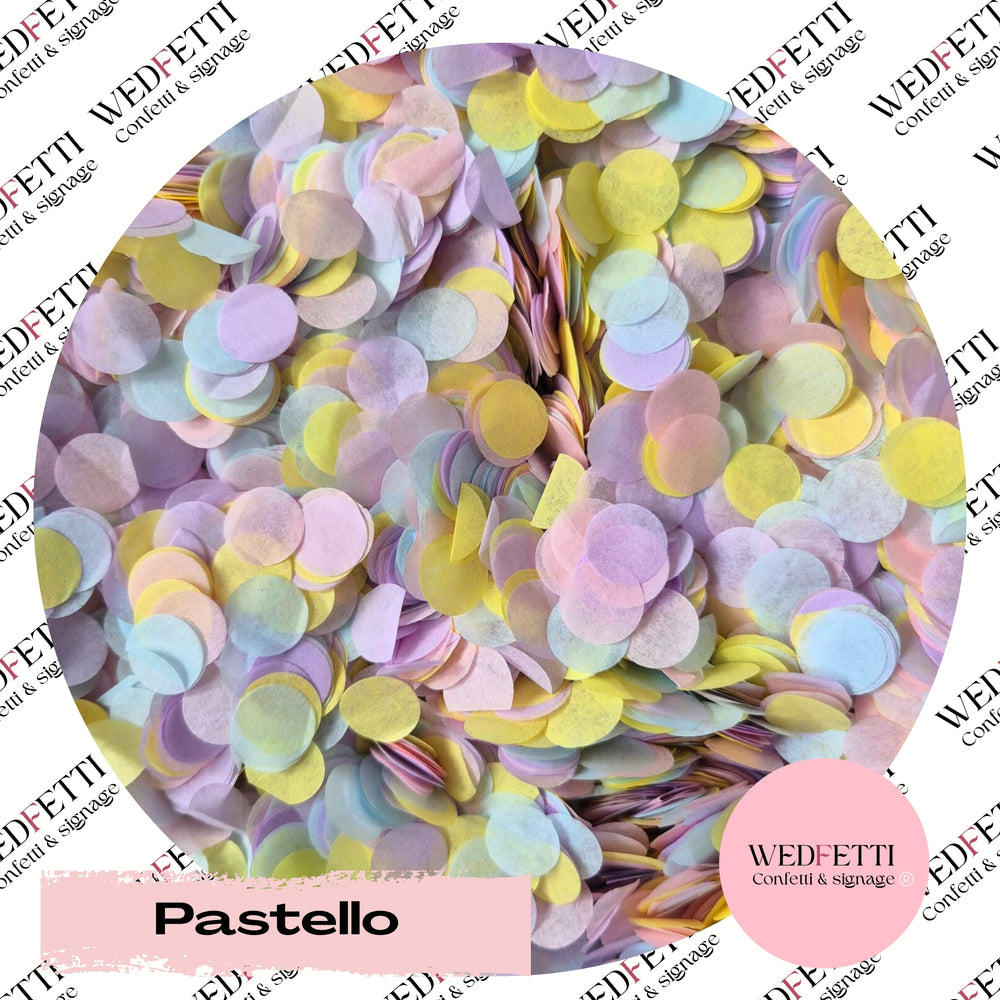 Slow falling paper Confetti - Pastello