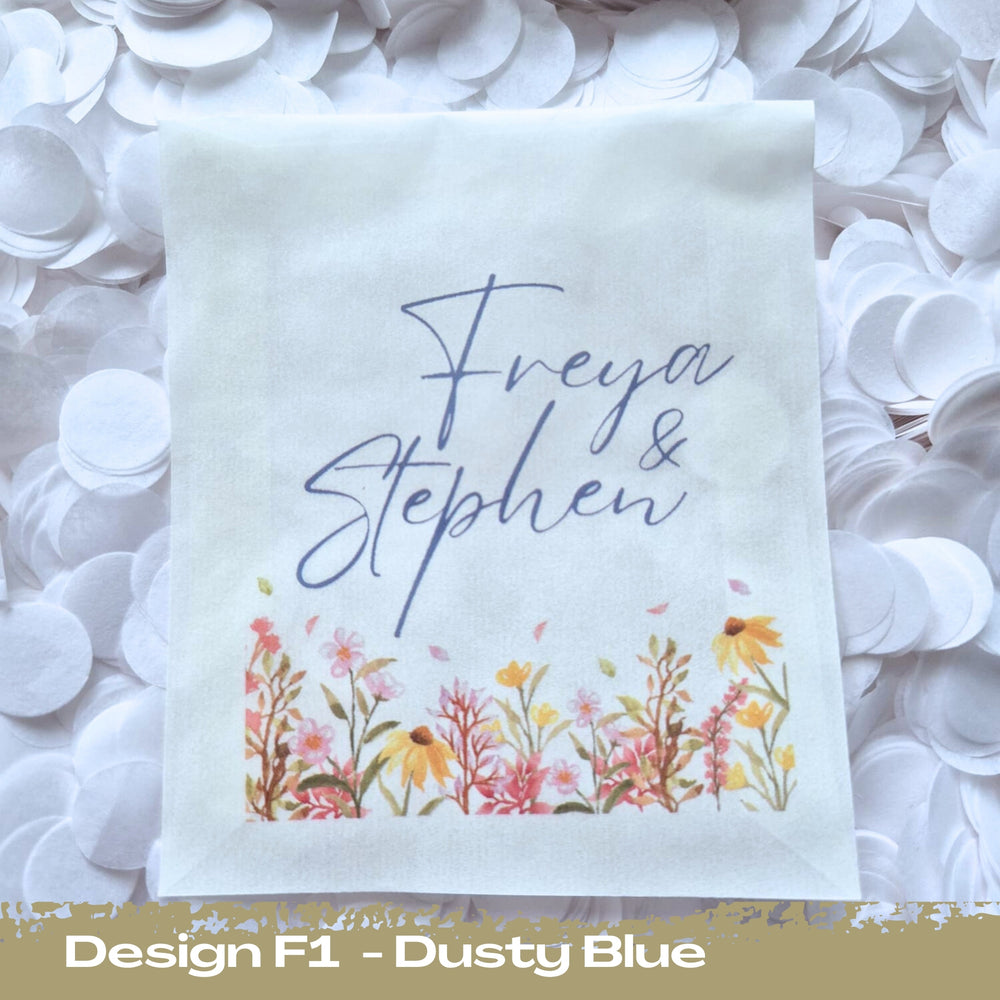 Confetti Packets Biodegradable - F1 Dusty Blue