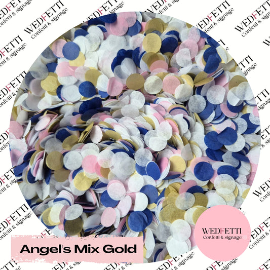 Slow falling paper Confetti - Angel's Mix Gold