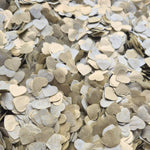 Shimmering metallic Gold Biodegradable Confetti Hearts small