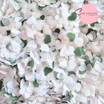 Paper Confetti hearts 1.5cm - Forest Green White