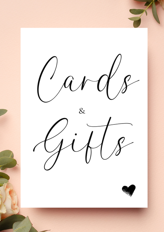 Lucy black - Cards & Gifts sign