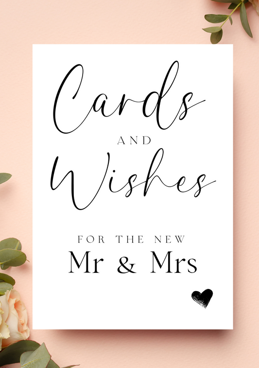 Lucy black - Cards & wishes Mr & Mrs sign