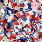 Slow falling paper Confetti - Red White Blue