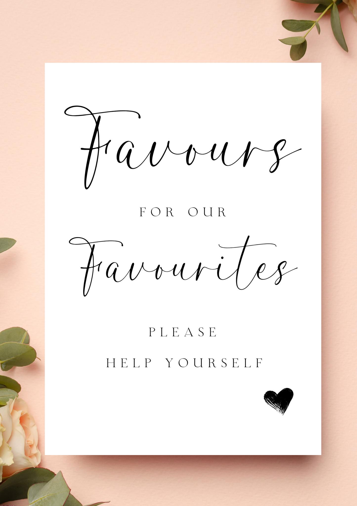 Lucy black - Favours for our favorites sign