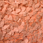 Paper Confetti hearts 1.5cm - Peach