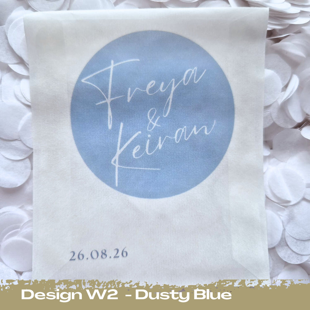 Confetti Packets Biodegradable - W2 Dusty Blue