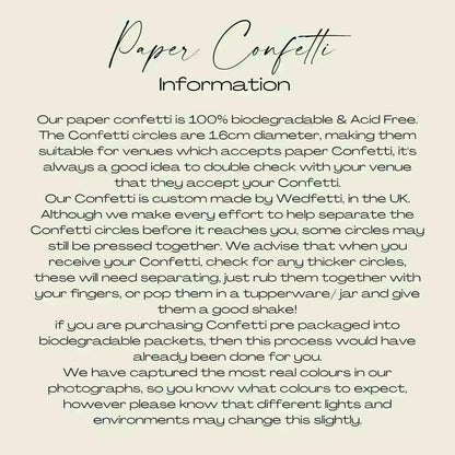 Best Biodegradable paper confetti UK