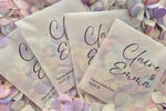 Slow falling paper Confetti - Ivory Gold Burgundy