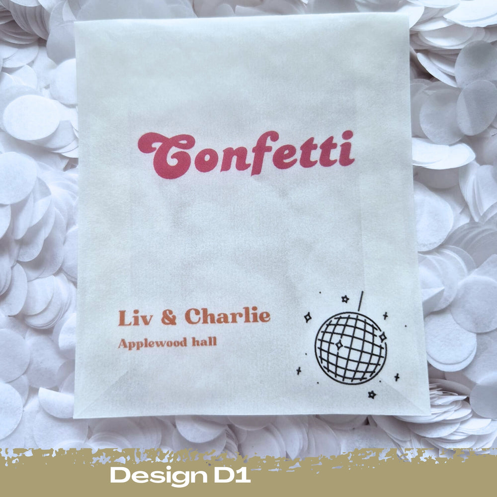 Confetti Packets Biodegradable - D1