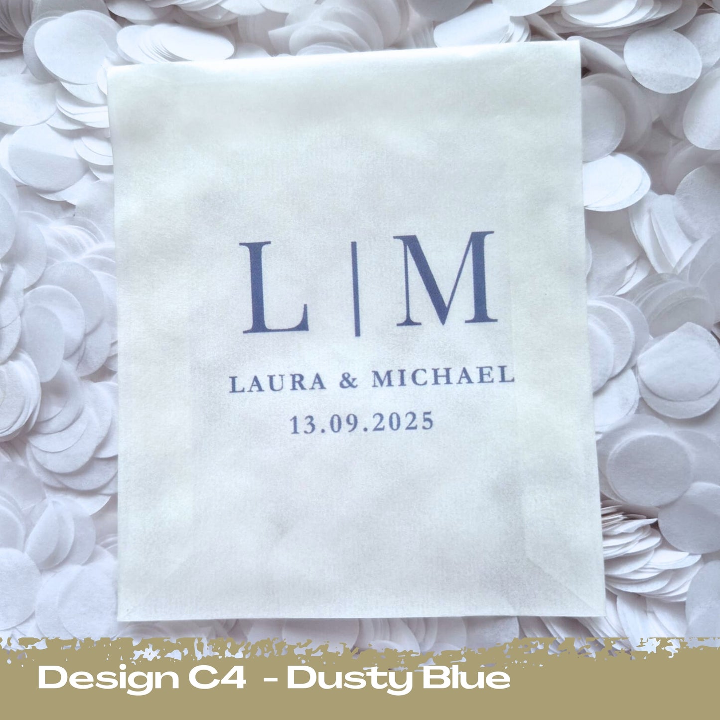 Confetti Packets Biodegradable - C4 Dusty Blue