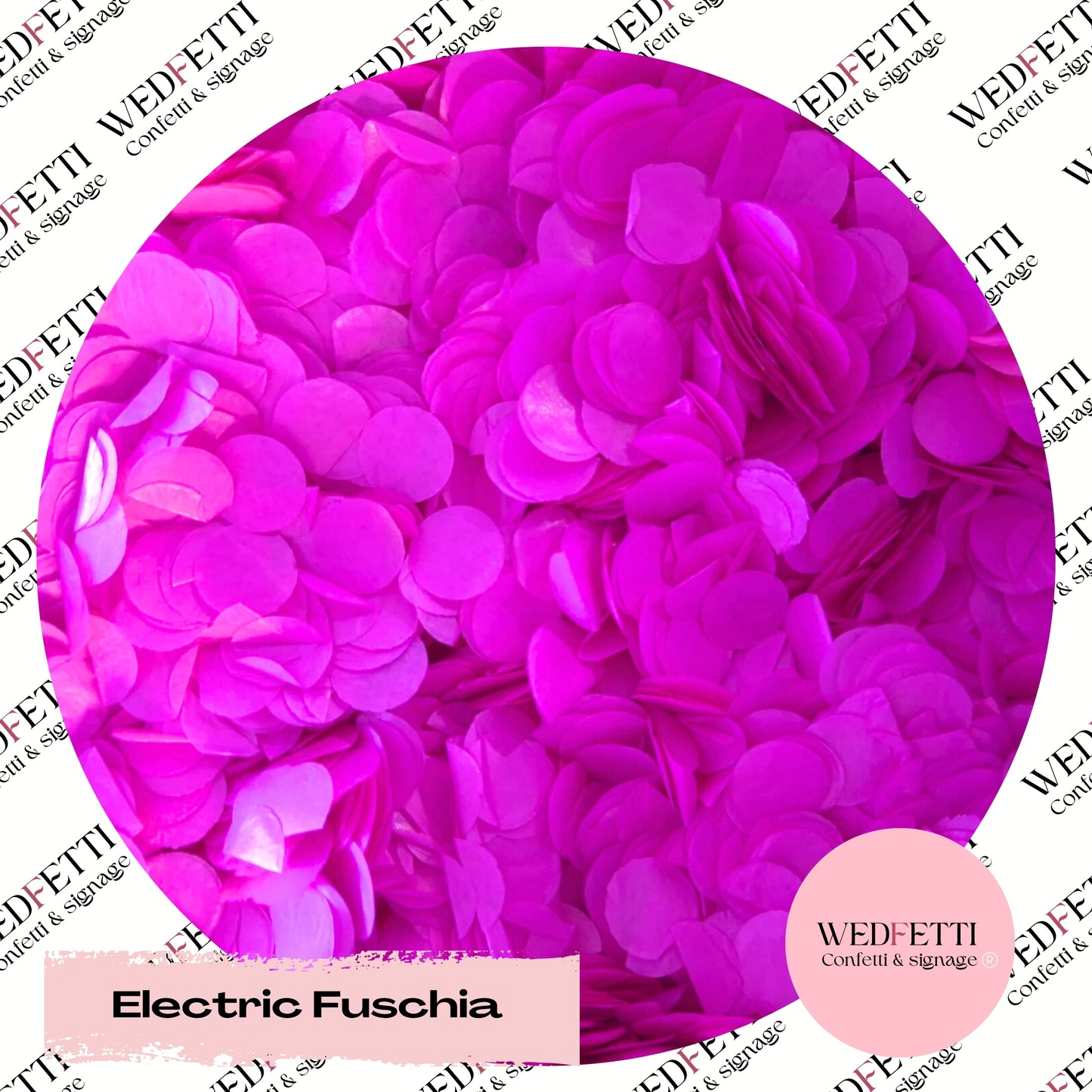 Slow falling paper Confetti - Electric Fuschia