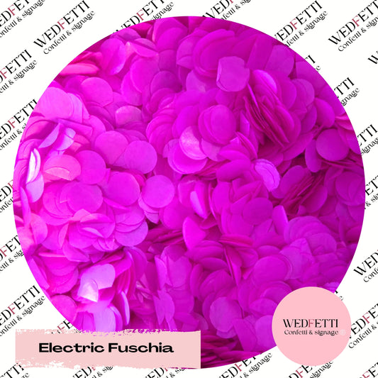 Slow falling paper Confetti - Electric Fuschia