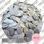 Metallic shimmering Silver Biodegradable confetti