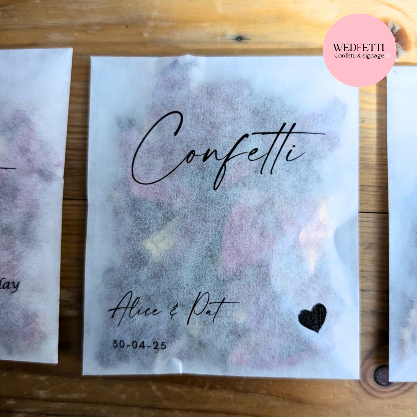 Personalized Biodegradable Confetti packets