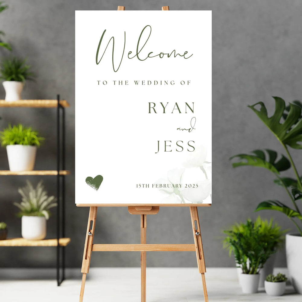 Welcome sign - up to A1 size (Sagez design) WedFetti