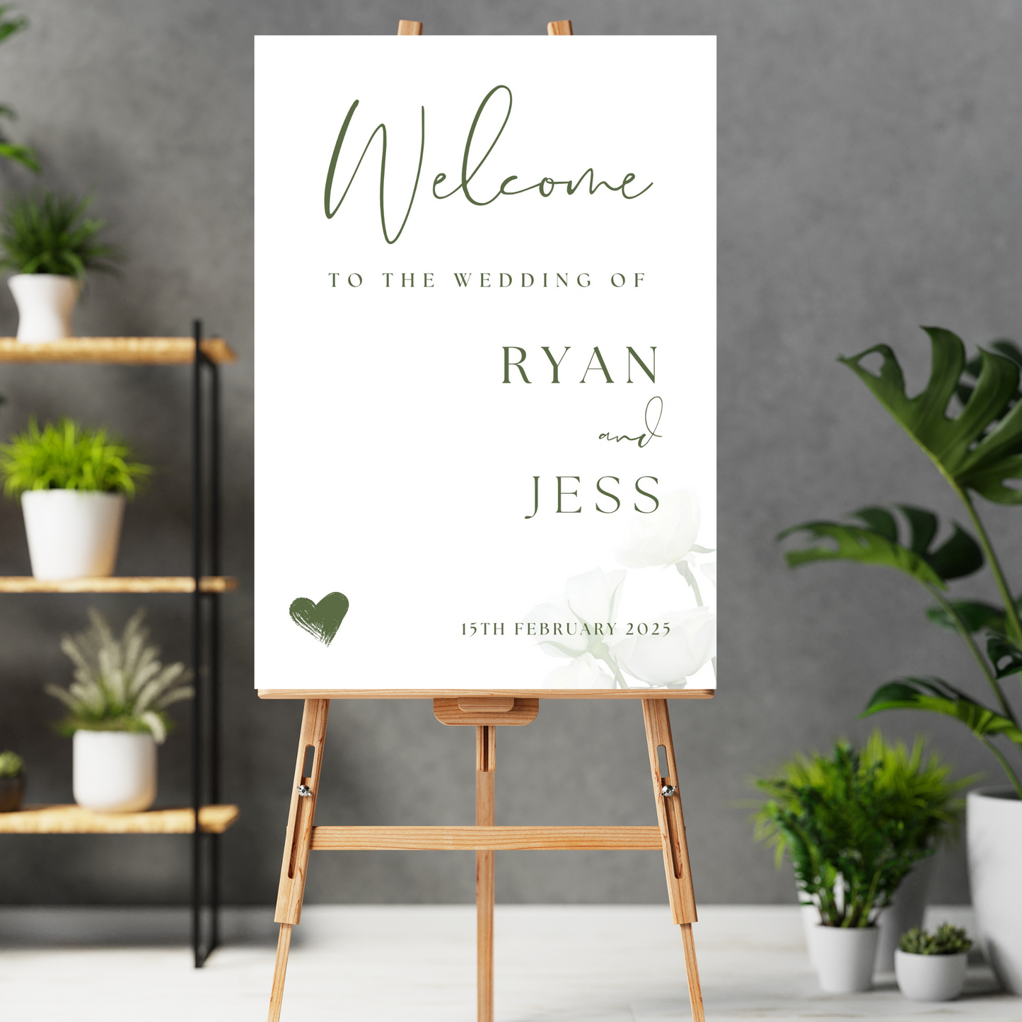 Welcome sign - up to A1 size (Sagez design)