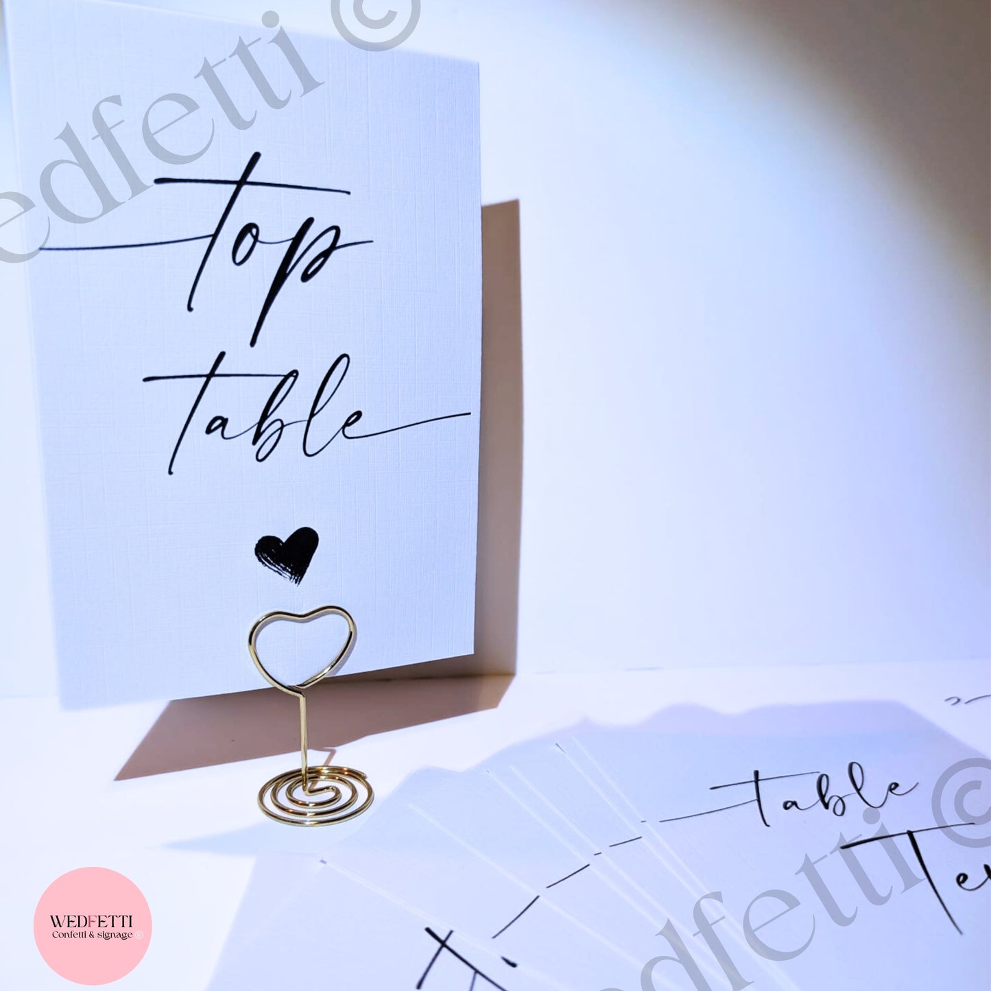 Table numbers - modern minimalist