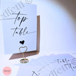 Table numbers - modern minimalist WedFetti