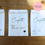 Biodegradable Confetti packets WedFetti