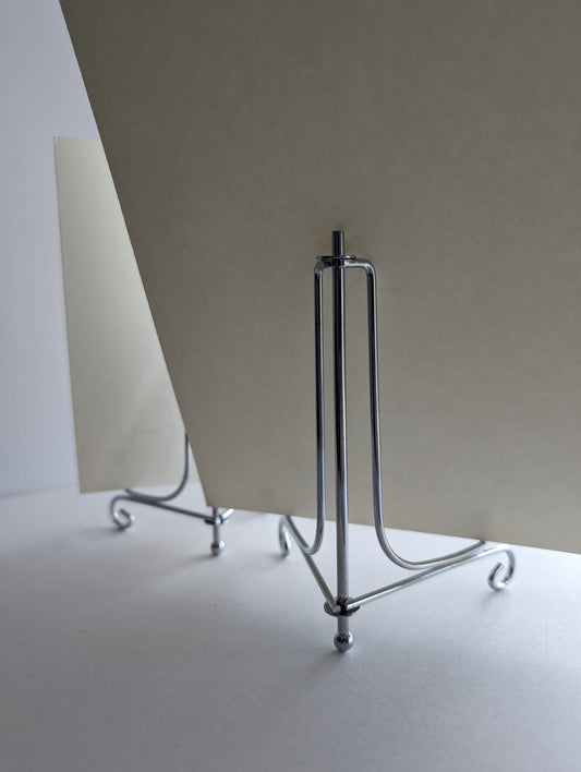 Metal sign stand (silver) for A6/A5