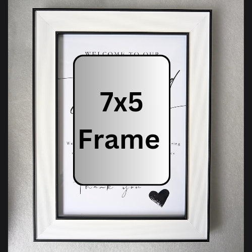 Frame add on - black & white textured premium