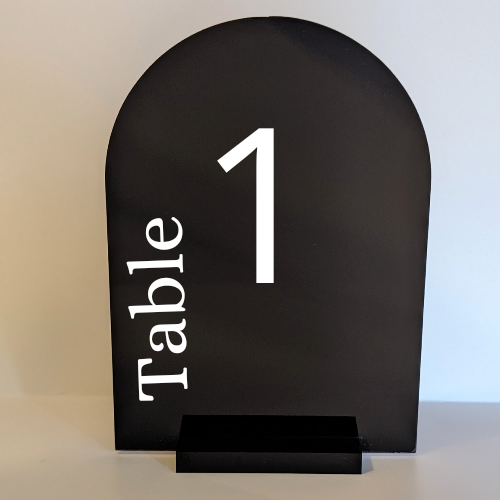 Acrylic table numbers  Style 4