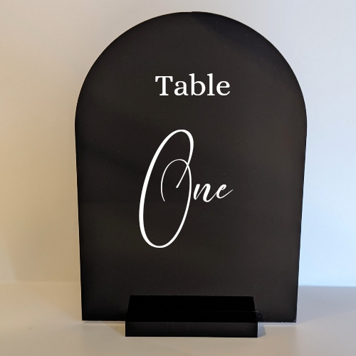 Acrylic table numbers  Style 5