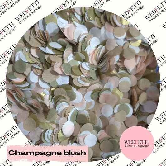 Slow falling paper Confetti - Champagne Blush WedFetti
