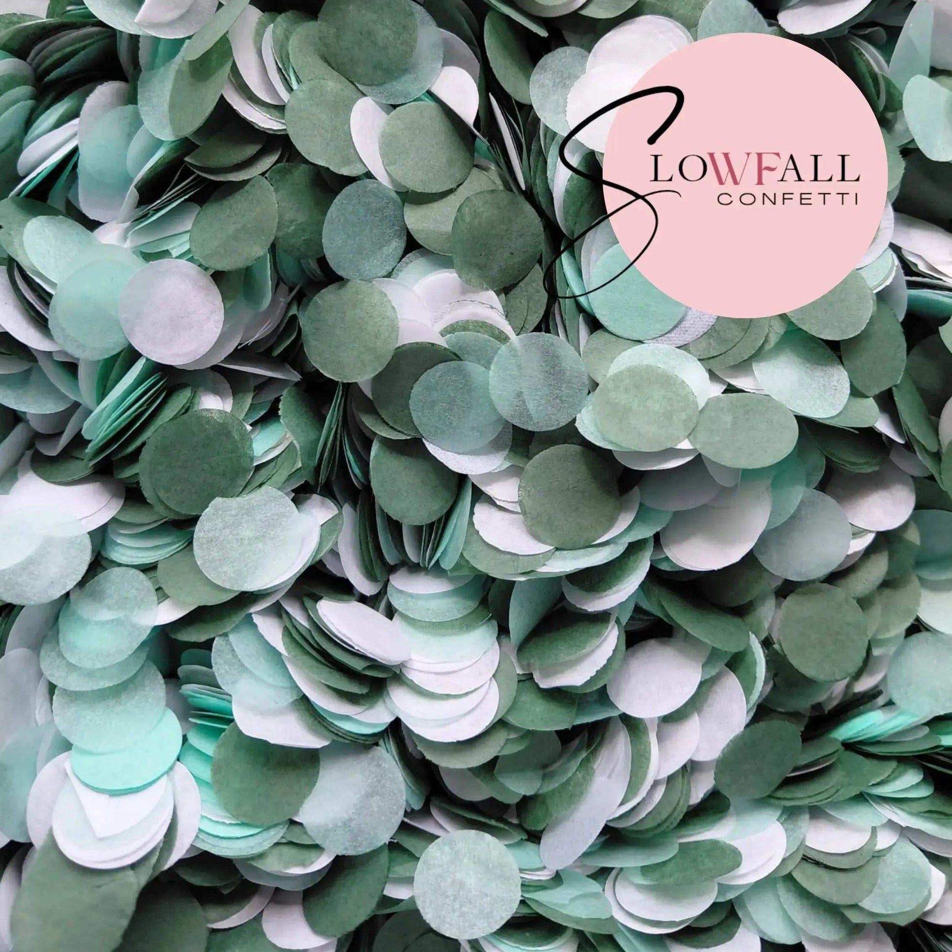 Slow falling paper Confetti - Sage mix WedFetti