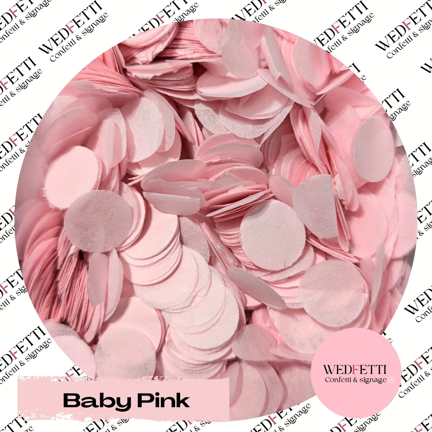 Slow falling paper Confetti - Baby Pink